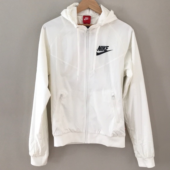 Nike Jackets & Blazers - NWT Nike white Windrunner jacket